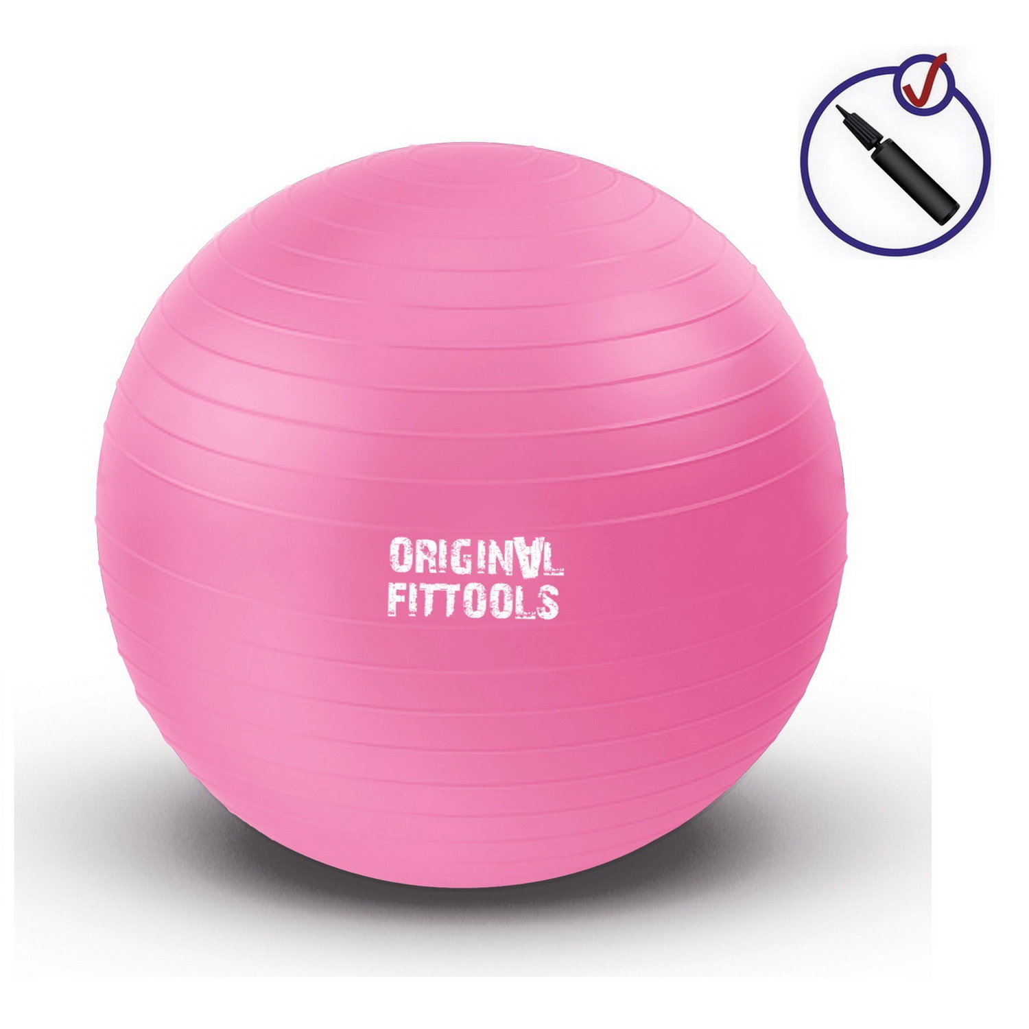 Гимнастический мяч с насосом ORIGINAL FIT.TOOLS FT-GBR-55 Гимнастический мяч с насосом ORIGINAL FIT.TOOLS FT-GBR-55