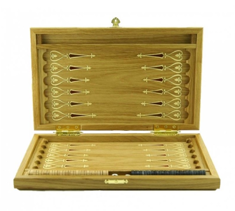 WoodGames Нарды + Шашки 45 мм, дуб WoodGames Нарды + Шашки 45 мм, дуб