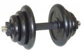 Гантель разборная черная MB Barbell весом 37 кг