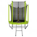 Батут с внутренней страховочной сеткой и лестницей Arland Standard 6FT Inside Light green диаметром 6 футов (1,83 м)