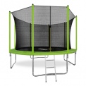Батут с внутренней страховочной сеткой и лестницей Arland Standard 12FT Inside Light green диаметром 12 футов (3,66 м)