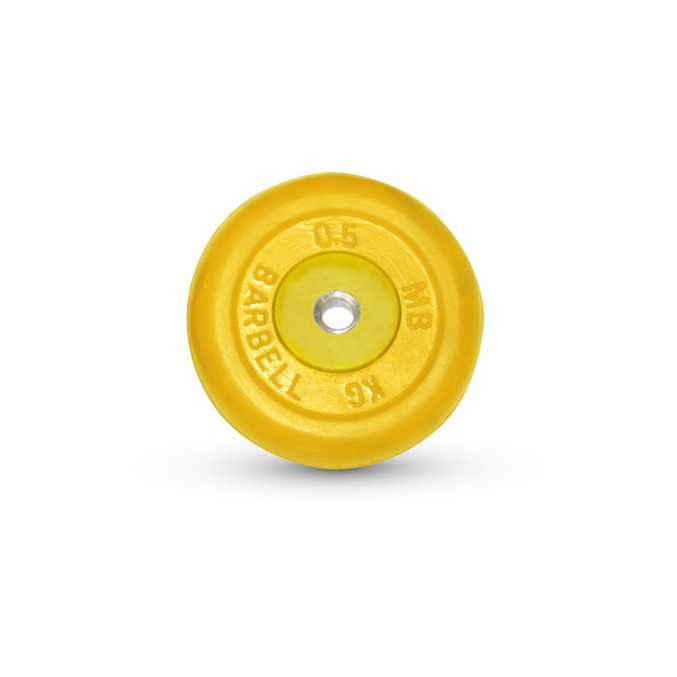 Диск обрезиненный цветной MB Barbell MB-PltB26-0,5C Диск обрезиненный цветной MB Barbell MB-PltB26-0,5C