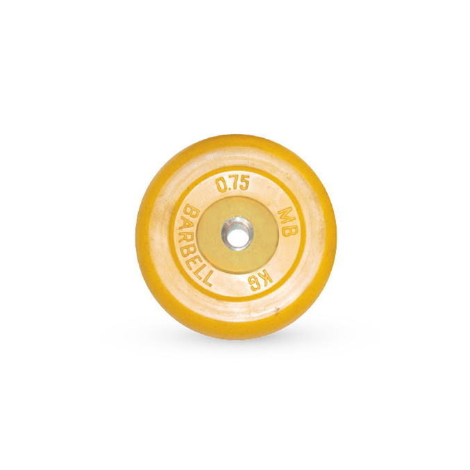 Диск обрезиненный цветной MB Barbell MB-PltB26-0,75C Диск обрезиненный цветной MB Barbell MB-PltB26-0,75C