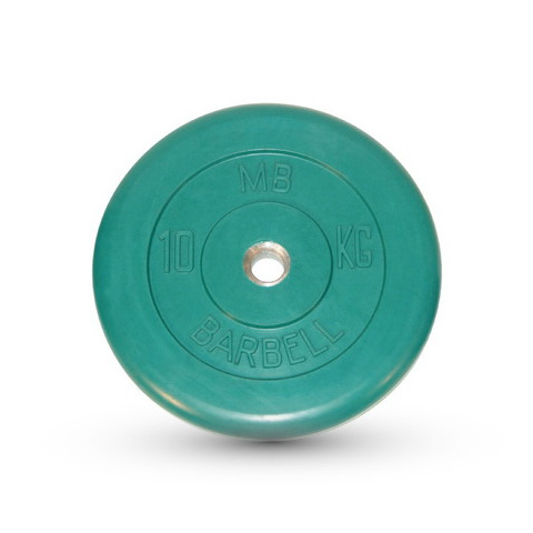 Диск обрезиненный цветной MB Barbell MB-PltB26-10C Диск обрезиненный цветной MB Barbell MB-PltB26-10C