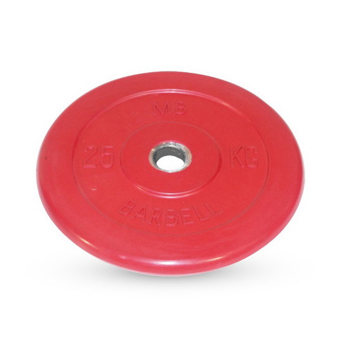 Диск обрезиненный цветной MB Barbell MB-PltB31-25C Диск обрезиненный цветной MB Barbell MB-PltB31-25C
