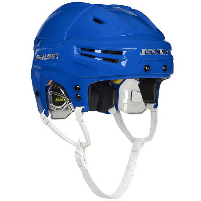 Хоккейный шлем BAUER RE-AKT SR синего цвета Хоккейный шлем BAUER RE-AKT SR синего цвета