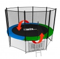Батут UNIX Classic 10 ft (outside) с защитной сетью и лестницей диаметром 10 ft (305 см)
