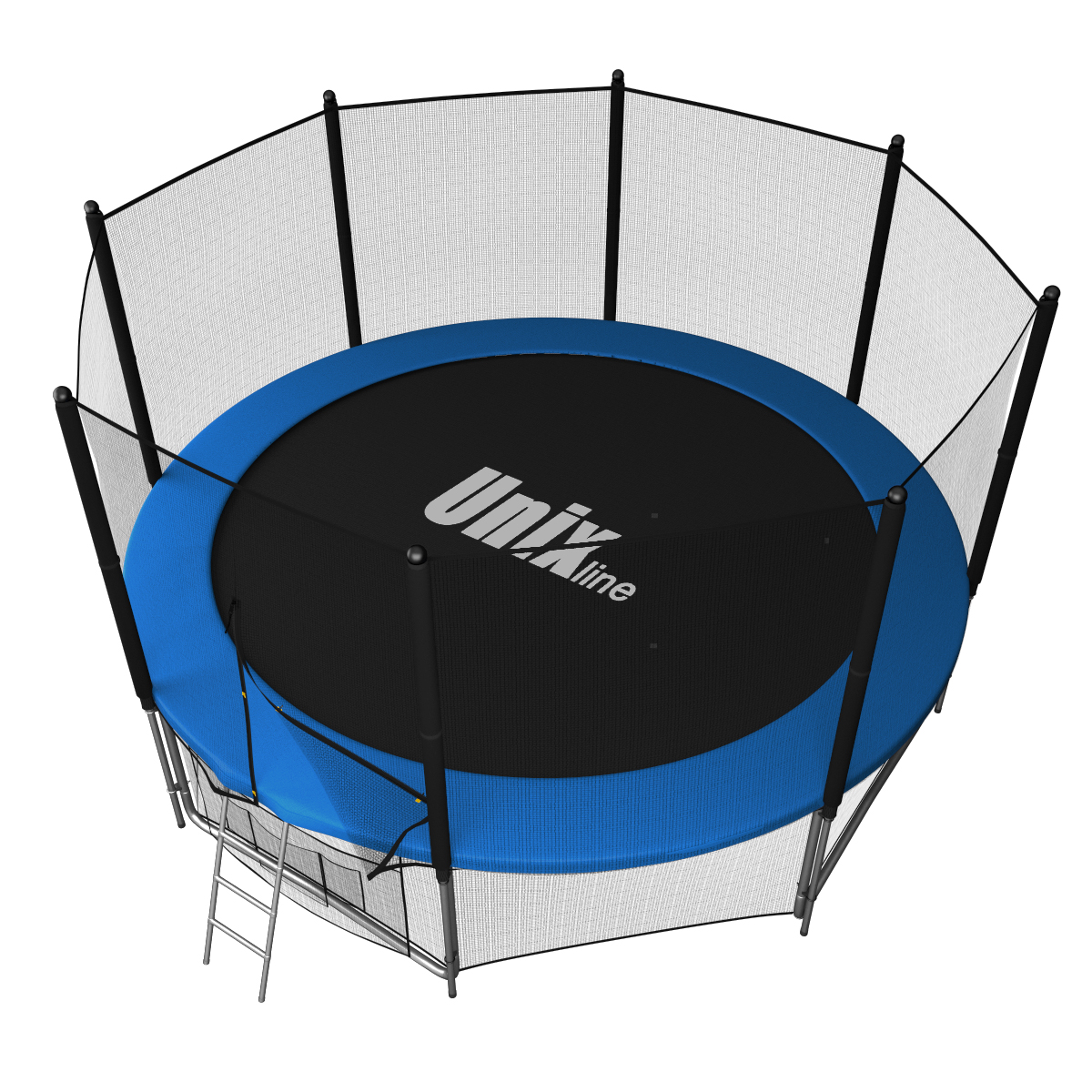 Батут UNIX Classic 12 ft (outside) с защитной сетью и лестницей диаметром 12 ft (366 см) Батут UNIX Classic 12 ft (outside) с защитной сетью и лестницей диаметром 12 ft (366 см)
