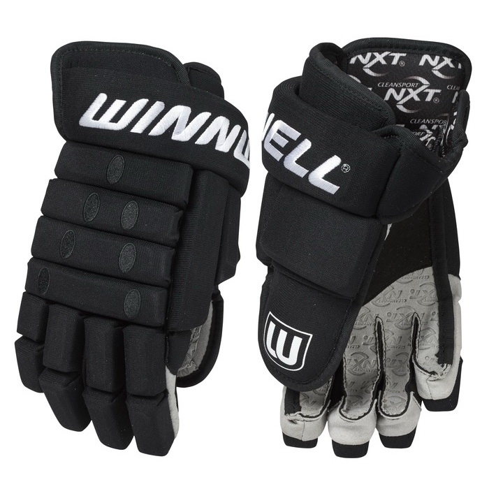 Перчатки хоккейные Winnwell Classic 4-roll Knit SR (Black) Перчатки хоккейные Winnwell Classic 4-roll Knit SR (Black)