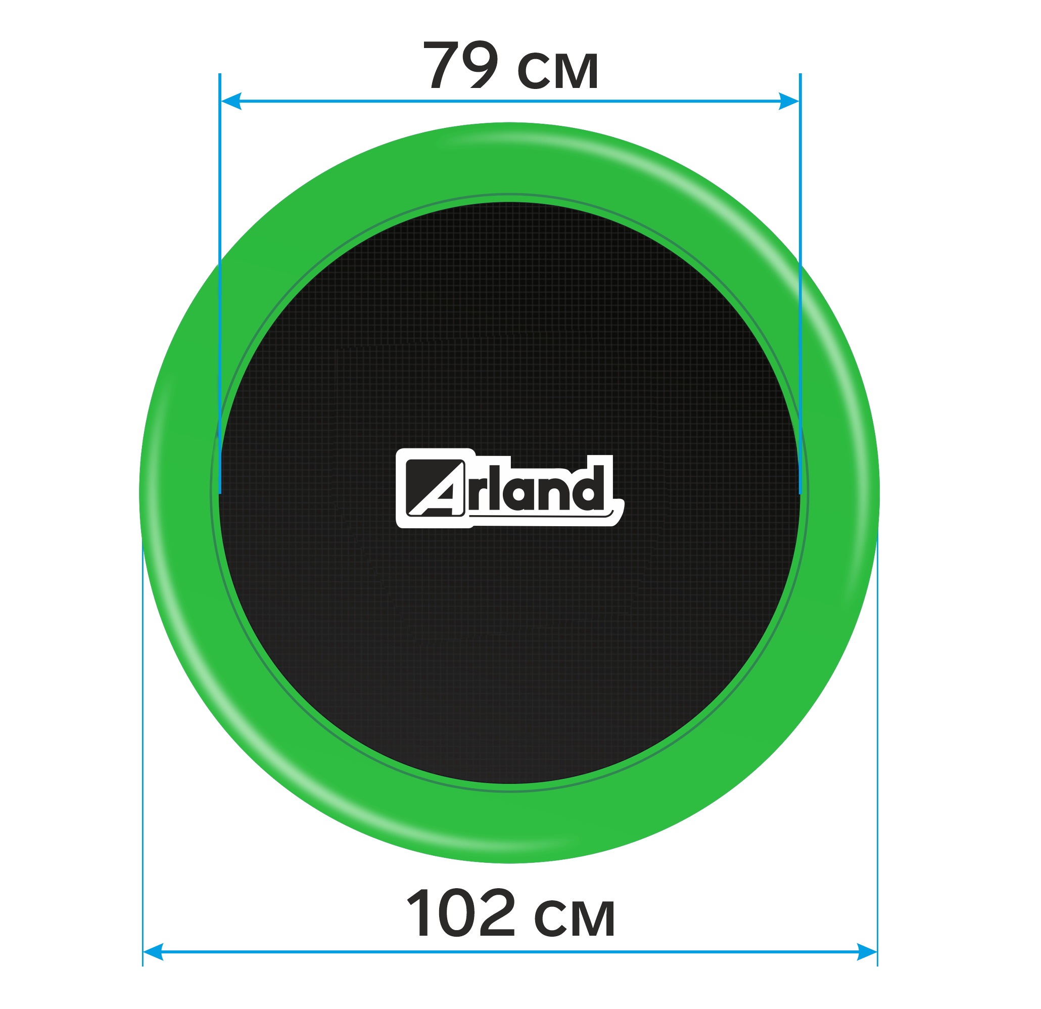 Мини-батут каркасный диаметром 40 дюймов (102 см) Arland ARL-TN-40 Light green Мини-батут каркасный диаметром 40 дюймов (102 см) Arland ARL-TN-40 Light green