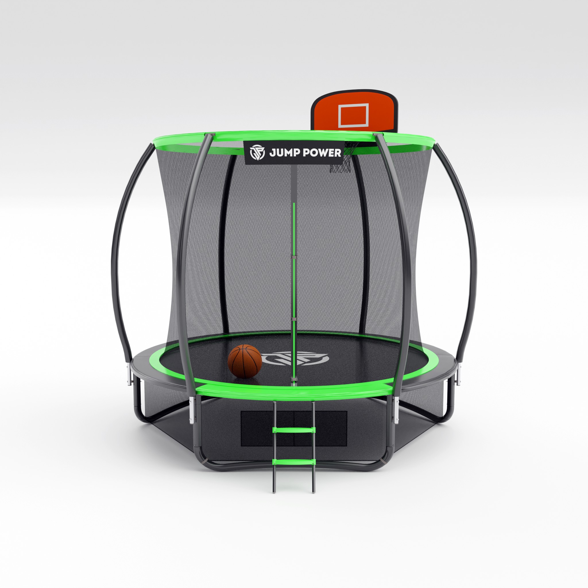 ����� � ������������� ������� Jump Power 8 ft Pro Inside Basket Green ��������� 2,44 ����� (8 �����)
