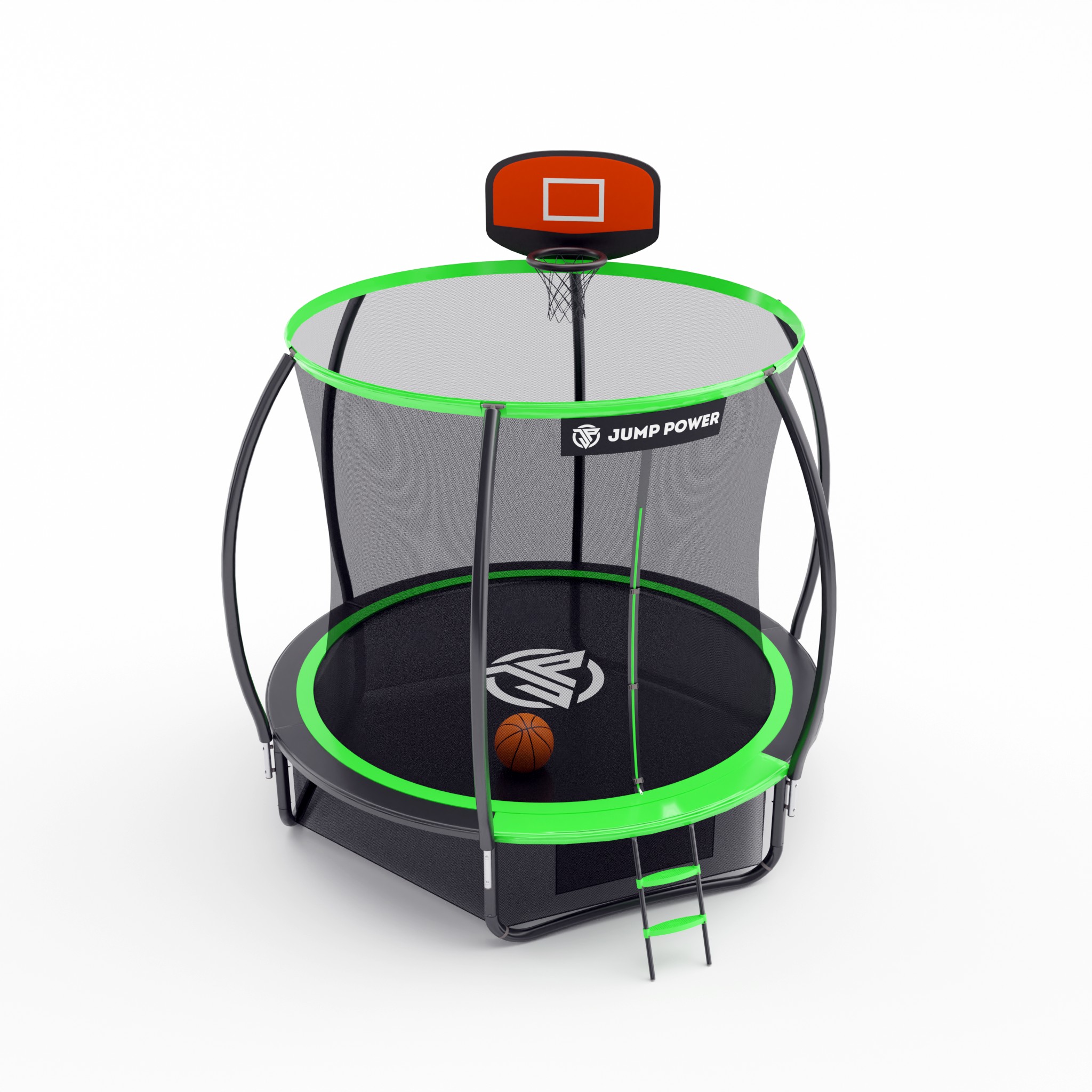 ����� � ������������� ������� Jump Power 8 ft Pro Inside Basket Green ��������� 2,44 ����� (8 �����)