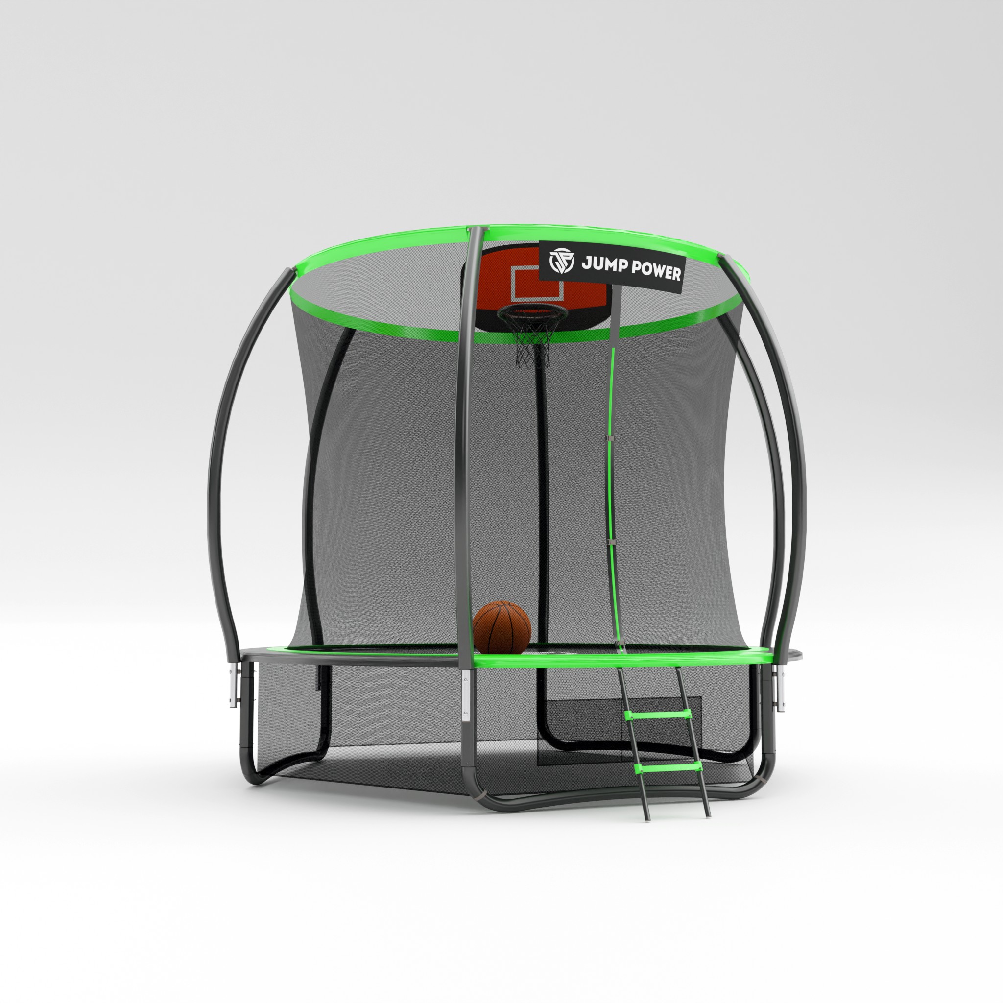 ����� � ������������� ������� Jump Power 8 ft Pro Inside Basket Green ��������� 2,44 ����� (8 �����)