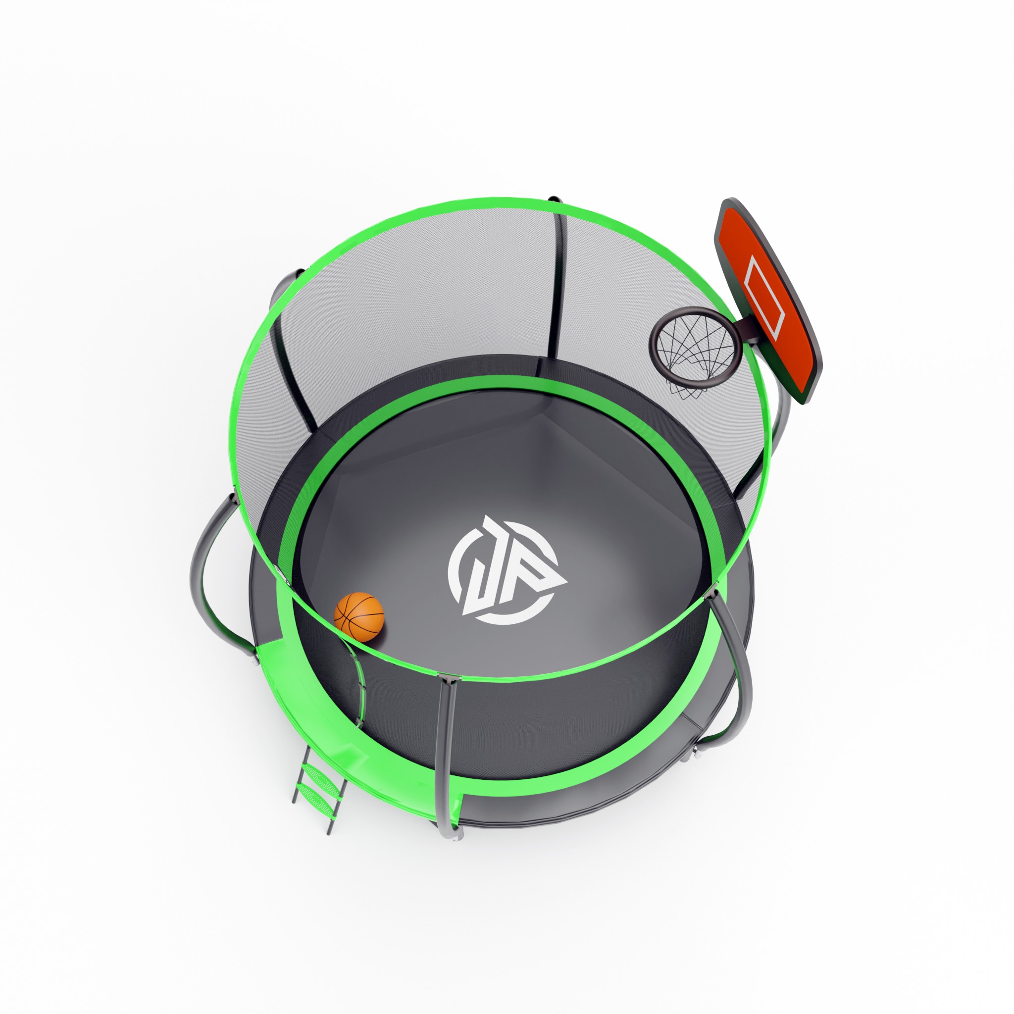 ����� � ������������� ������� Jump Power 8 ft Pro Inside Basket Green ��������� 2,44 ����� (8 �����)