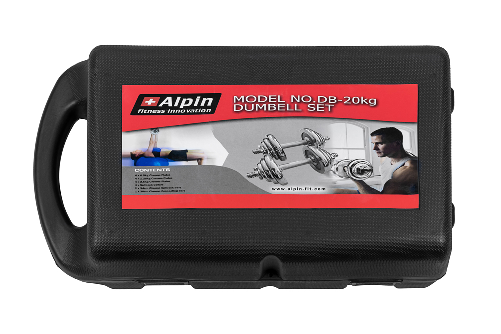 Набор гантелей в чемодане Alpin DB-20 Набор гантелей в чемодане Alpin DB-20