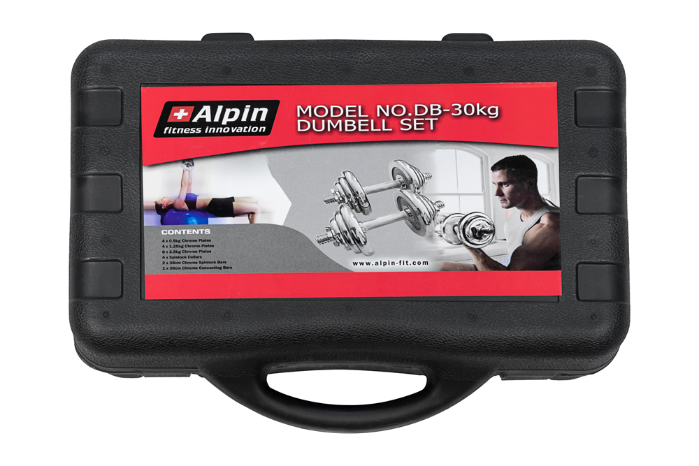 Набор гантелей в чемодане Alpin DB-30 Набор гантелей в чемодане Alpin DB-30