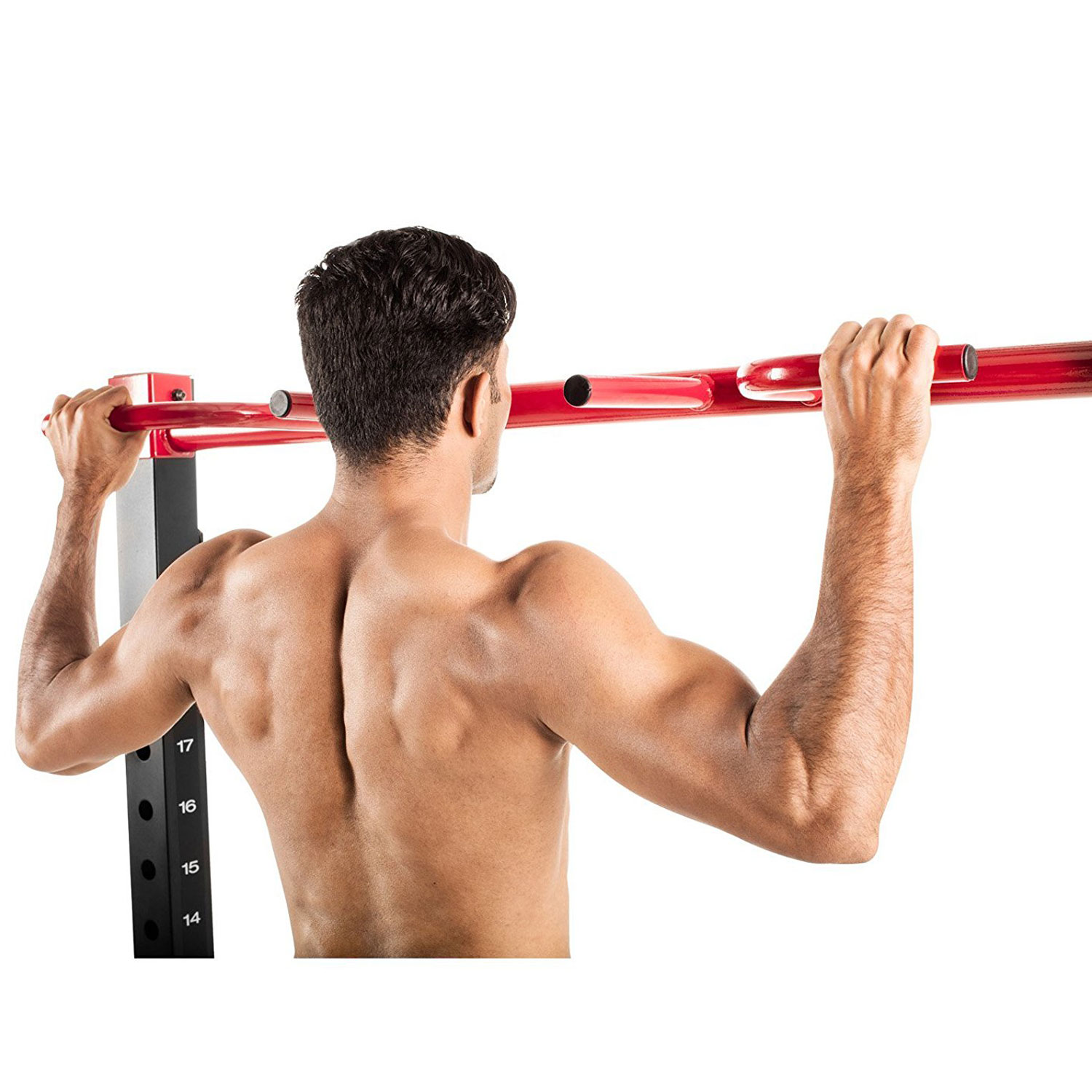 Подтягивание с различным хватом на турнике стойки для приседаний Weider Pro 7500 Подтягивание с различным хватом на турнике стойки для приседаний Weider Pro 7500