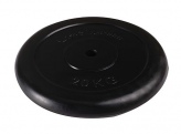 Диск обрезиненный черный Lite Weights RJ1030-20