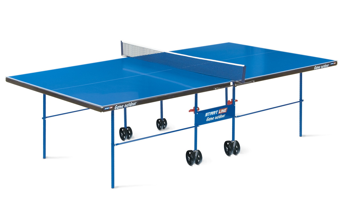 Теннисный стол всепогодный Start Line Game Outdoor синего цвета Теннисный стол всепогодный Start Line Game Outdoor синего цвета