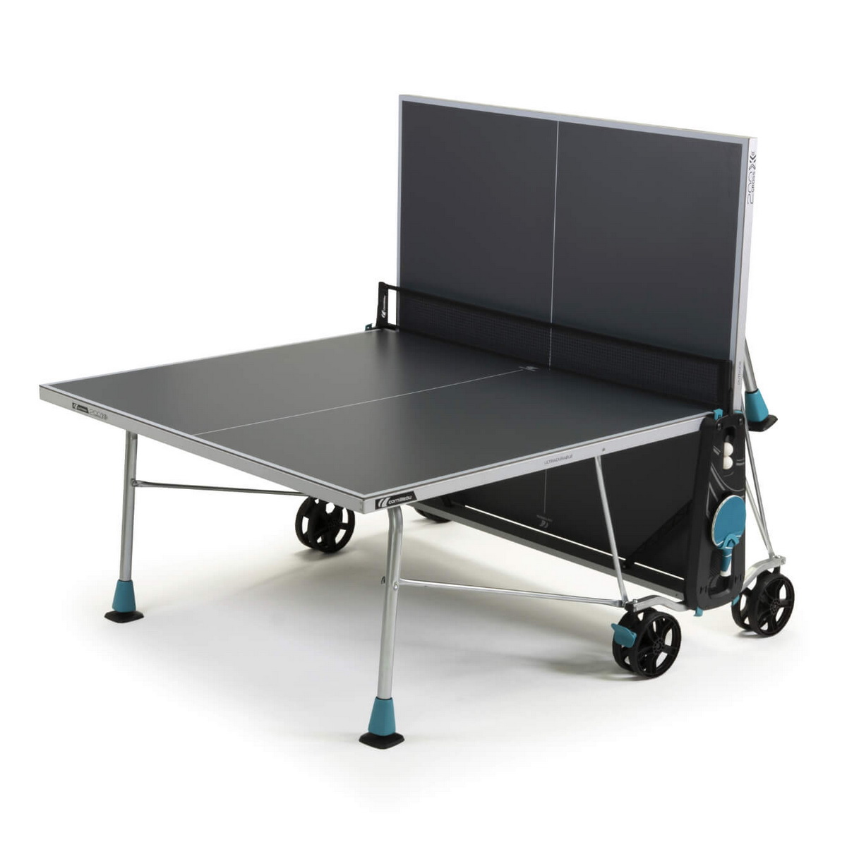Теннисный стол всепогодный Cornilleau Sport 200X Outdoor сложен для одиночной игры Теннисный стол всепогодный Cornilleau Sport 200X Outdoor сложен для одиночной игры