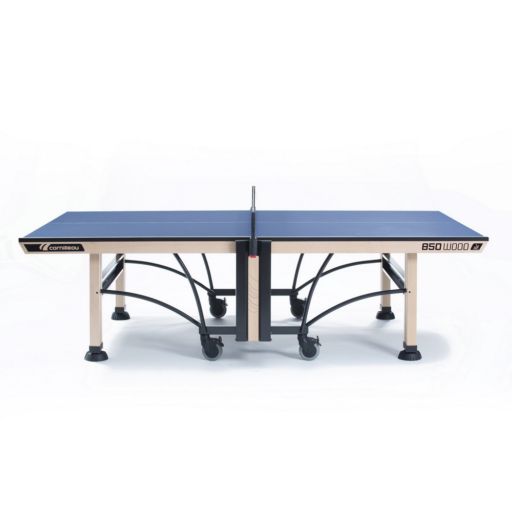 Профессиональный теннисный стол складной с сеткой Cornilleau Competition 850 WOOD ITTF синего цвета Профессиональный теннисный стол складной с сеткой Cornilleau Competition 850 WOOD ITTF синего цвета