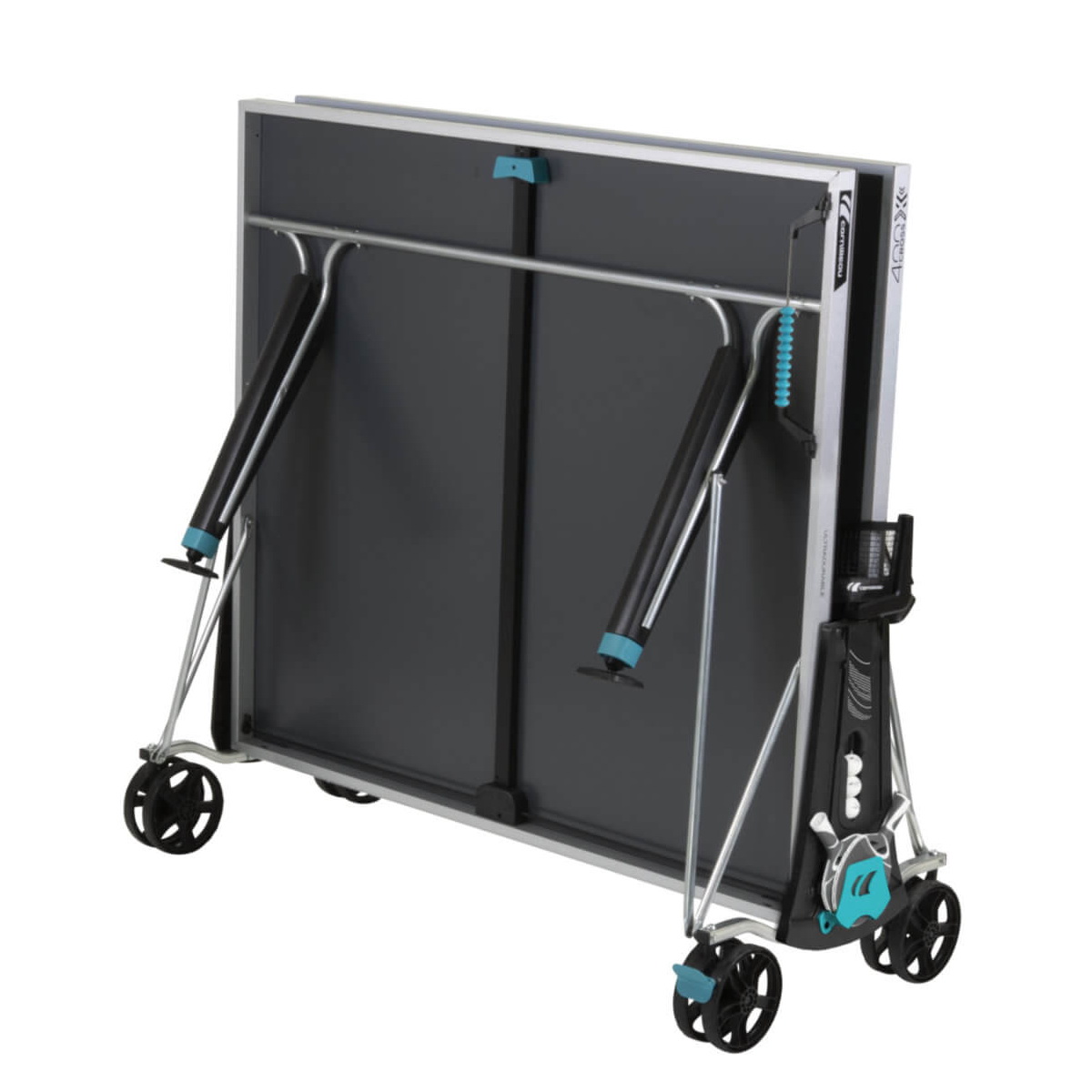 Теннисный стол всепогодный Cornilleau Sport 400X Outdoor в сложенном виде Теннисный стол всепогодный Cornilleau Sport 400X Outdoor в сложенном виде