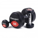 Обрезиненный гантельный ряд Fitnessport FDS-10 2,5/50kg