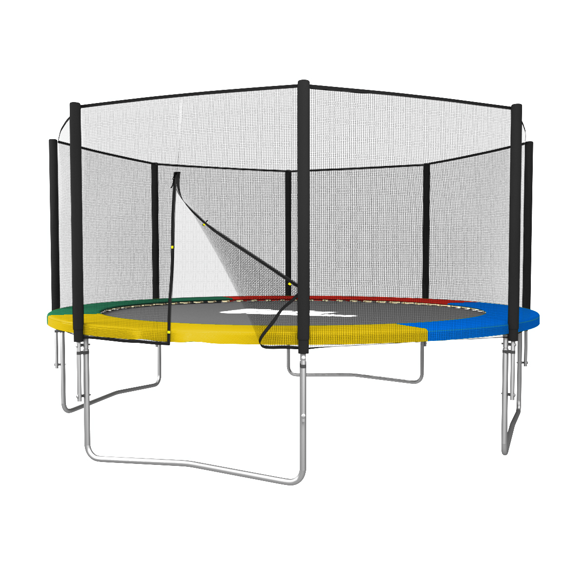 Батут UNIX Simple 12ft Color (outside) с защитной сетью диаметром 12ft (366 см) Батут UNIX Simple 12ft Color (outside) с защитной сетью диаметром 12ft (366 см)
