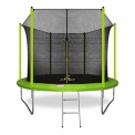 Батут с внутренней страховочной сеткой и лестницей Arland Standard 10FT Inside Light green диаметром 10 футов (3,05 м)