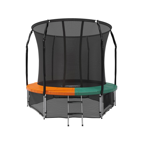 Батут с защитной сетью Eclipse Space Twin Green/Orange 8FT диаметром 244 сантиметра Батут с защитной сетью Eclipse Space Twin Green/Orange 8FT диаметром 244 сантиметра
