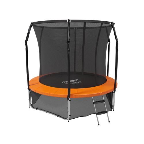 Батут с защитной сетью Eclipse Space Twin Green/Orange 8FT диаметром 244 сантиметра Батут с защитной сетью Eclipse Space Twin Green/Orange 8FT диаметром 244 сантиметра