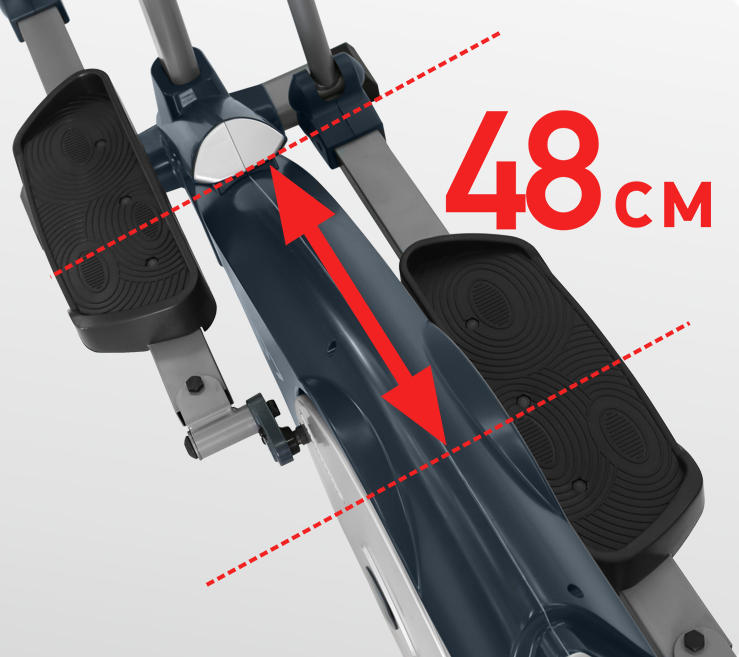 Длина шага эллиптического тренажера Carbon E907 Длина шага эллиптического тренажера Carbon E907