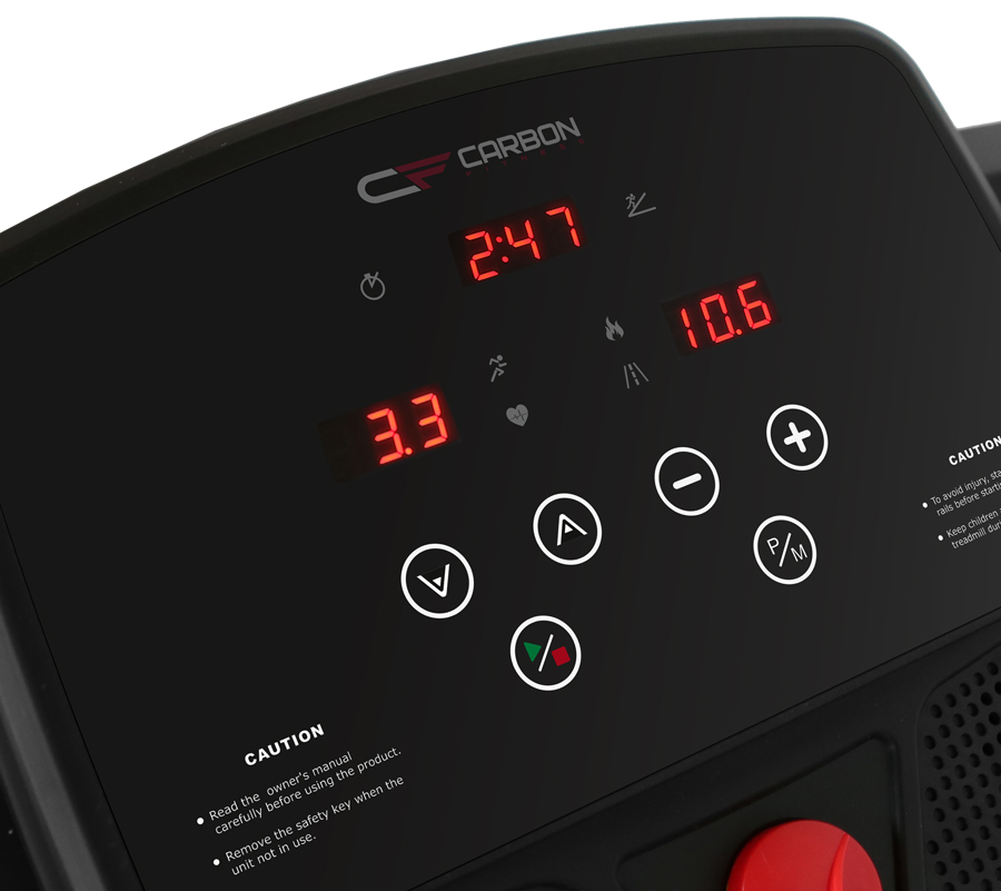Дисплей домашней электрической беговой дорожки Carbon Fitness T550 Дисплей домашней электрической беговой дорожки Carbon Fitness T550