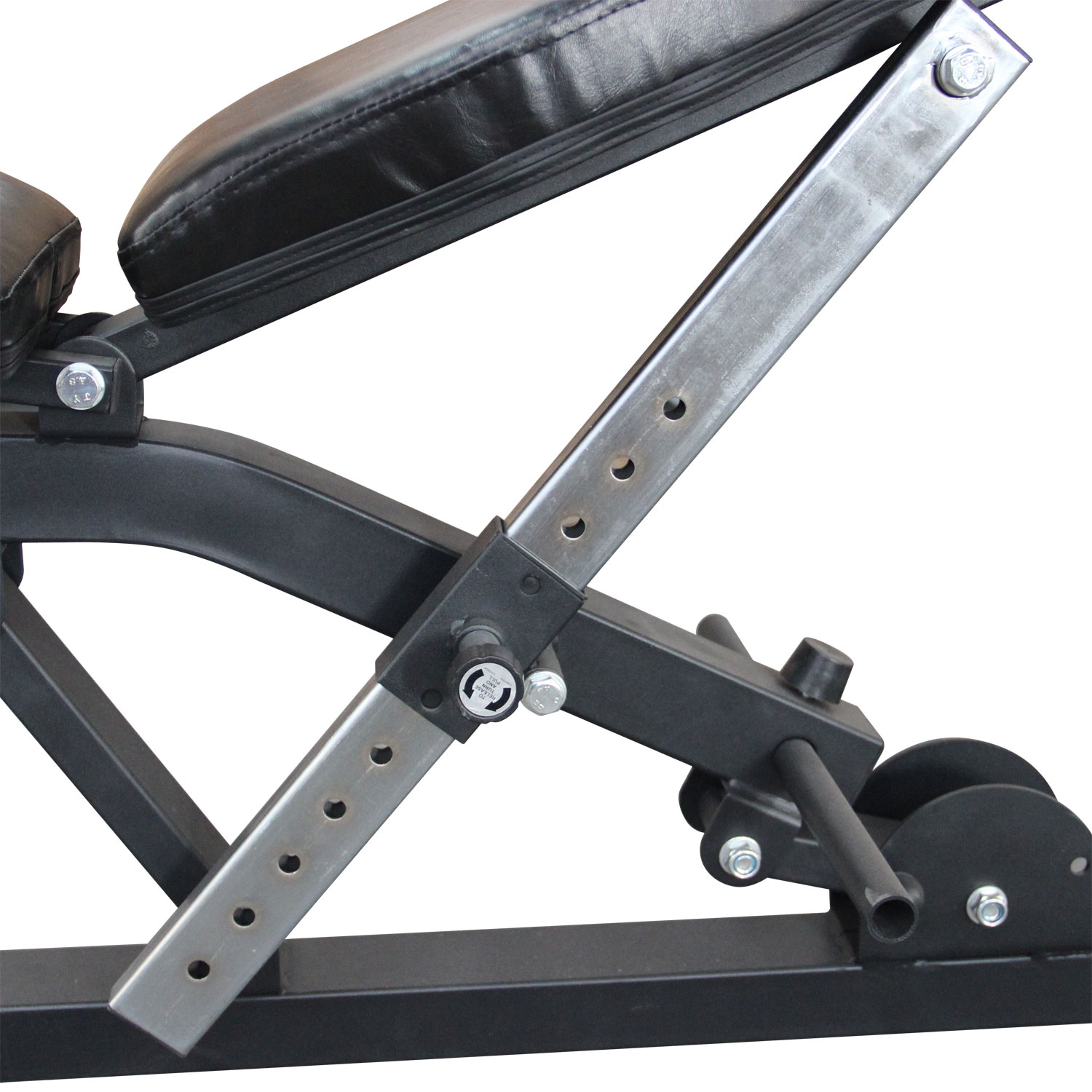 Регулировка угла наклона спинки скамьи жим лежа DFC PowerGym BN030 Регулировка угла наклона спинки скамьи жим лежа DFC PowerGym BN030