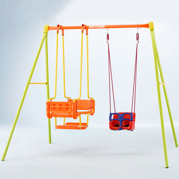 Качели двойные (гондола + доска) Kettler Swing Set 3 с сидением с ограничителем для совсем маленьких Качели двойные (гондола + доска) Kettler Swing Set 3 с сидением с ограничителем для совсем маленьких