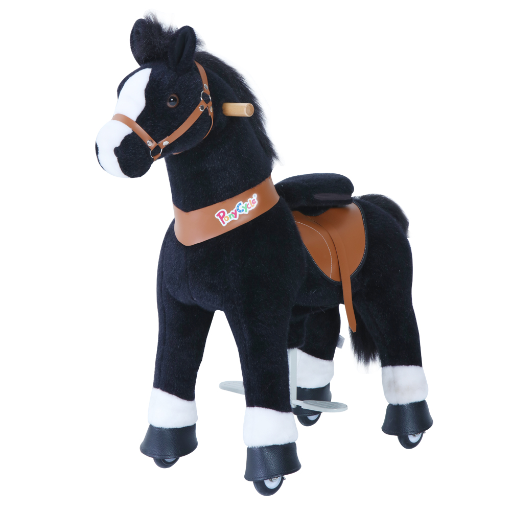 Детская механическая лошадка средняя PonyCycle Лошадка черная U426 Детская механическая лошадка средняя PonyCycle Лошадка черная U426