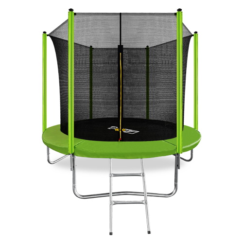 Батут с внутренней страховочной сеткой и лестницей Arland Standard 8FT Inside Light green диаметром 8 футов (2,44 м) Батут с внутренней страховочной сеткой и лестницей Arland Standard 8FT Inside Light green диаметром 8 футов (2,44 м)