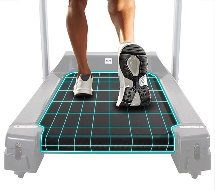 Ширина бегового полотна 51 сантиметр беговой дорожки BH Fitness Pioneer R7 Ширина бегового полотна 51 сантиметр беговой дорожки BH Fitness Pioneer R7