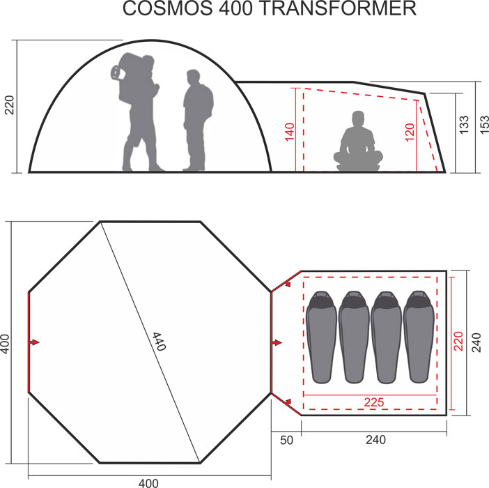 Размеры шатера-тентхаус автомат Maverick Cosmos Transformer Размеры шатера-тентхаус автомат Maverick Cosmos Transformer