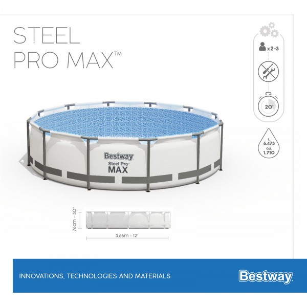 Каркасный бассейн Bestway 56416 Steel Pro Max Каркасный бассейн Bestway 56416 Steel Pro Max