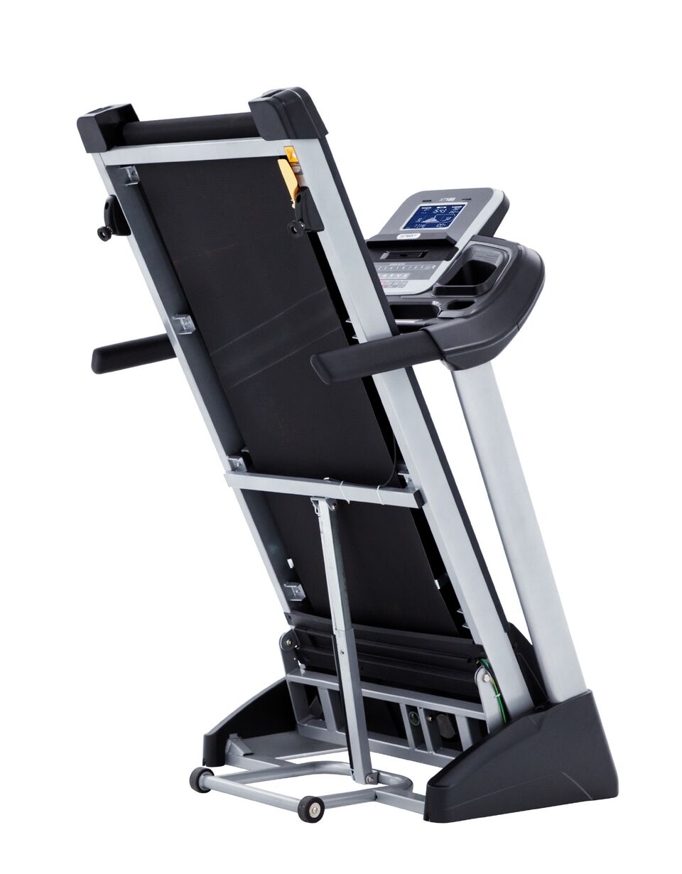 Беговая дорожка Spirit Fitness XT185 в сложенном виде Беговая дорожка Spirit Fitness XT185 в сложенном виде