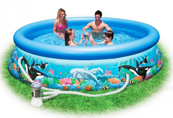 Бассейн надувной Easy Set Intex 28126 Ocean Reef Бассейн надувной Easy Set Intex 28126 Ocean Reef
