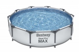 Каркасный бассейн Bestway 56406 Steel Pro Max серого цвета