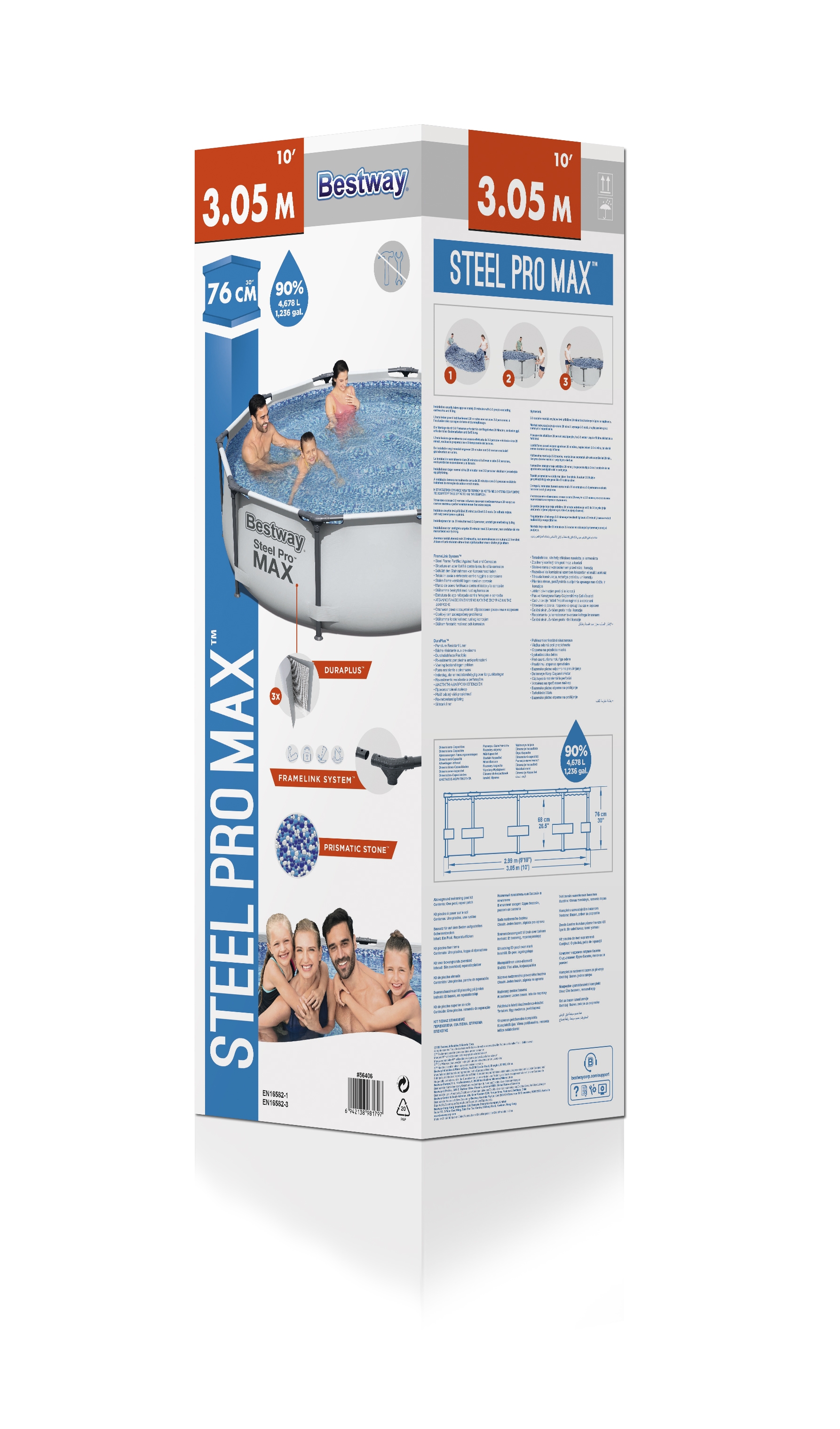Каркасный бассейн Bestway 56406 Steel Pro Max Каркасный бассейн Bestway 56406 Steel Pro Max
