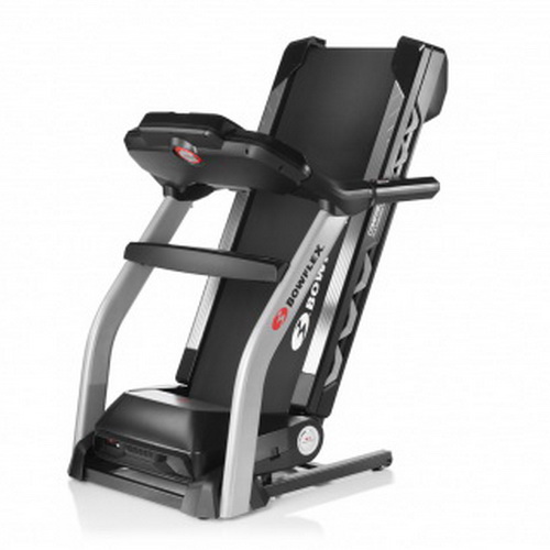 Полупрофессиональная беговая дорожка Bowflex BXT326 в сложенном виде Полупрофессиональная беговая дорожка Bowflex BXT326 в сложенном виде