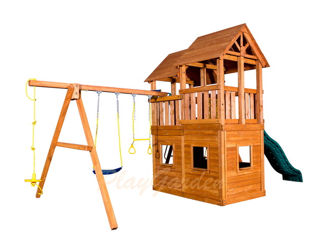 Детская игровая площадка Playgarden SkyFort стандарт c закрытым домиком Детская игровая площадка Playgarden SkyFort стандарт c закрытым домиком