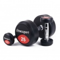 Обрезиненный гантельный ряд Fitnessport FDS-10 2,5/25kg
