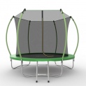 Батут с внутренней сеткой и лестницей EVO Jump Internal 10ft (Green) диаметром 10ft (305 см)