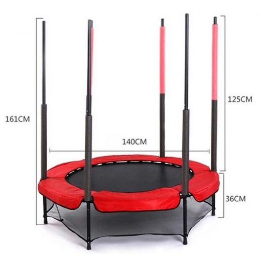 Размеры батута с внутренней сеткой, нижней сетью EVO Jump 4,5ft (140 см) диаметром 4,5ft (140 см) Размеры батута с внутренней сеткой, нижней сетью EVO Jump 4,5ft (140 см) диаметром 4,5ft (140 см)