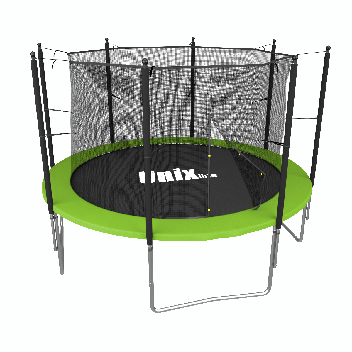 Батут UNIX Simple 10ft Green (inside) с защитной сетью и лестницей диаметром 10ft (305 см) Батут UNIX Simple 10ft Green (inside) с защитной сетью и лестницей диаметром 10ft (305 см)